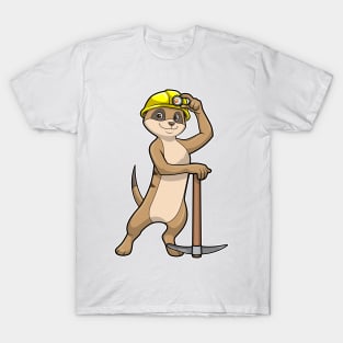 Meerkat as Miner with Pickaxe T-Shirt